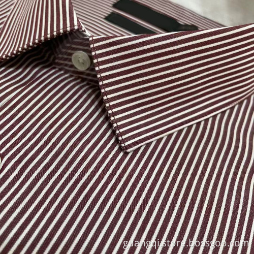 100%Cotton striped shirt with 3colors